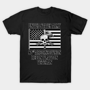 82nd Airborne Recon Platoon- Veteran T-Shirt